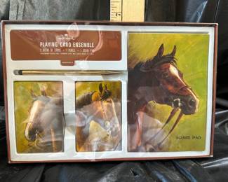 Hallmark Horse Playing Card Ensemble (Cards, score pad, pen) $4.00