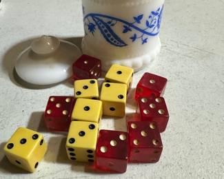Dice and Shaving cup $8.00