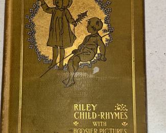 Childs Rhymes with Hoosier Pictures by Riley Book $5.00