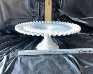 Fenton Pedestal Cake Plate $45