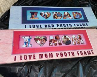 I Love Mom & I Love Dad Photo Frames $8.00