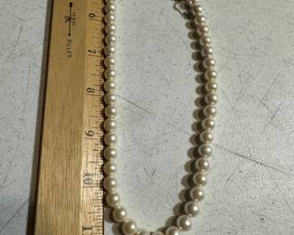 Sterling Silver Clasp Pearls $18.00