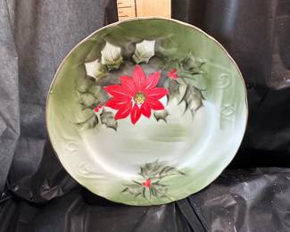 Lefton Poinsettia Plate $8.00