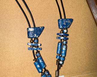 Double Strand Blue Stone Necklace $5.00