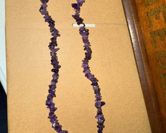 Purple Stone Necklace $5.00