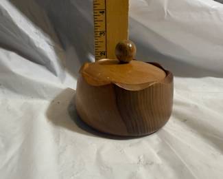 Wood Bowl with Lid $5.00