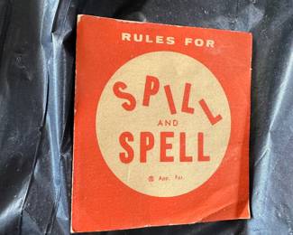 Spill and Spell Game $5.00