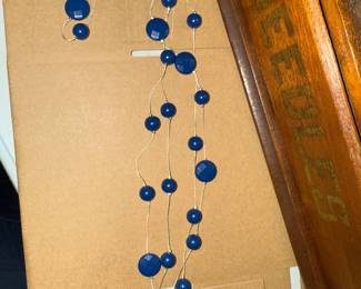 Blue Beaded Necklace $6.00