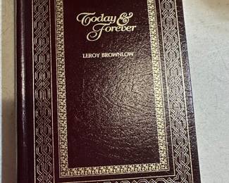 Today & Forever by Leroy Brownlow Leather Bound Book $12.00