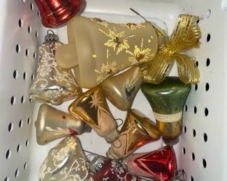 13 Bell Shaped Glass Christmas Ornaments $18.00
