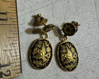 Bird Gold Tone Earrings $4.00