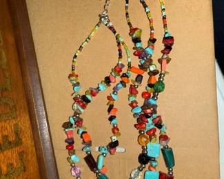 Multi Color Multi Strand Necklace $9.00