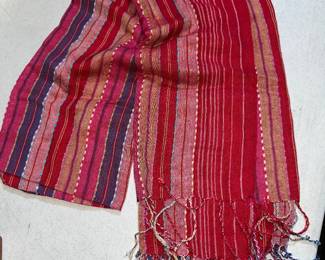 Striped Red Scarf $4.00