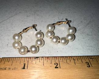 Multi Pearl Earrings $6.00