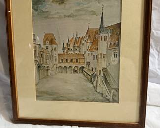 Print of Court Yard $18.00