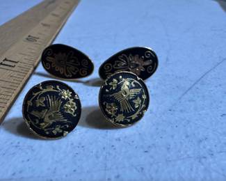 2 Pairs of Gold Tone Costume Earrings $6.00