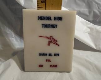 1978 Tourney Plaque $5.00
