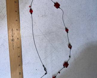 Glass Beaded Necklace $5.00