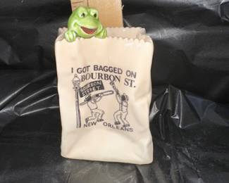 I Got Bagged on Bourbon Street Ceramic Bag $5.00
