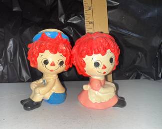 Raggedy Ann and Andy Figurines $8.00