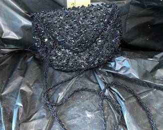 Black Beaded Purse $8.00