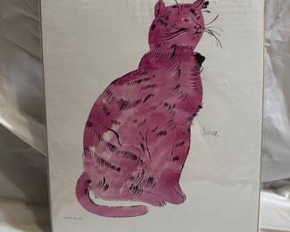 Andy Warhol Sam Pink Cat $15.00