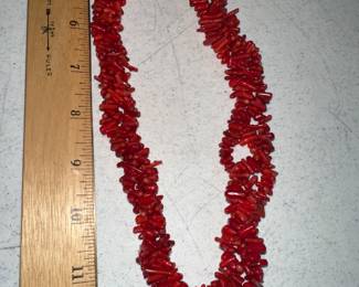 Large Red Necklace $15.00