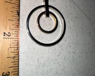 Costume Double Hoop Pendant $6.00