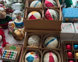vintage large glass ornaments