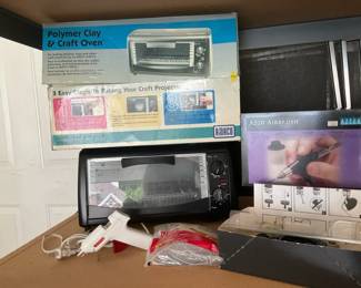 Polymer And Craft Oven, Airbrush, Glue Gun