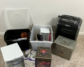 Office Organization Supplies, Fellowes Shredder  Storage Containers