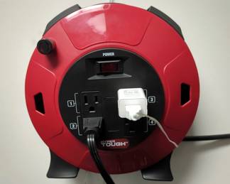 Hyper Tough 25' Cord Reel With 4 Grounded Outlets