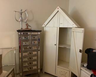 Dressers and cabinets galore. 