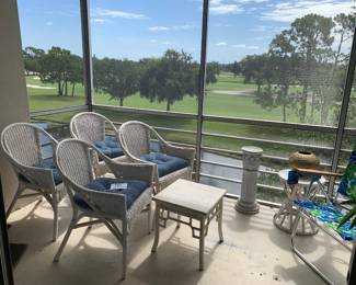 Wicker chairs and table $50 OBO. Various outdoor items 