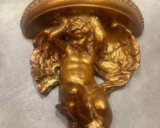 Gold Cherub shelve