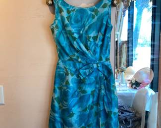 Floral dress with bow