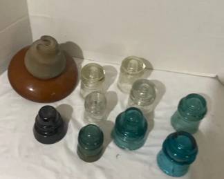 Porcelain Locke Insulator And Smaller Ones