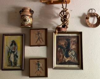 DeGrazia  Native American Sand Paintings  Wall Art