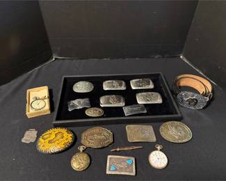 Large Assortment Of Belt Buckles