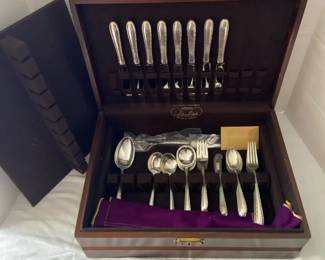  02 Towle Sterling Silver Flatware  Case