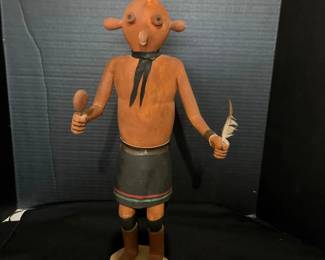  05 Hopi Mudhead Kachina Doll Signed By Artist