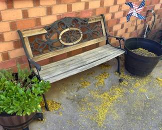 Outside Bench And Decor