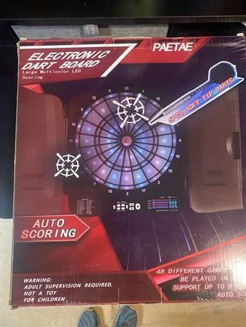 Electronic Dart Board Cabinet Set