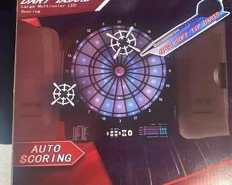 Electronic Dart Board Cabinet Set