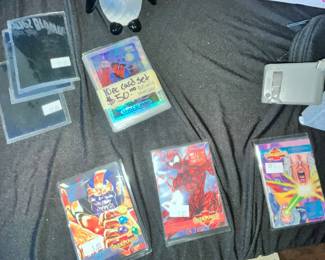 SPIDER-MAN 10 CARD SET & "OVER POWER" CARD GAMES