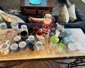 $50 misc mugs and dishes 
