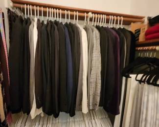 Large Collection of Men's Clothing and Shoes