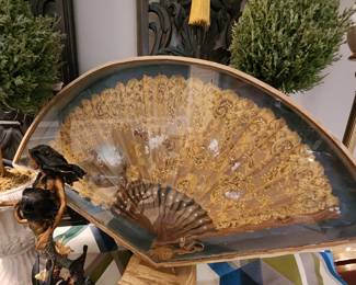 Antique Framed Fan