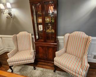 Pair of Lovely Wing Back Chairs