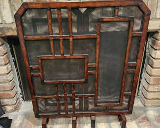 Chinoiserie Style Fireplace Screen
